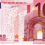 Banconota da 10 euro in perfette condizioni, simbolo di valore collezionistico.
